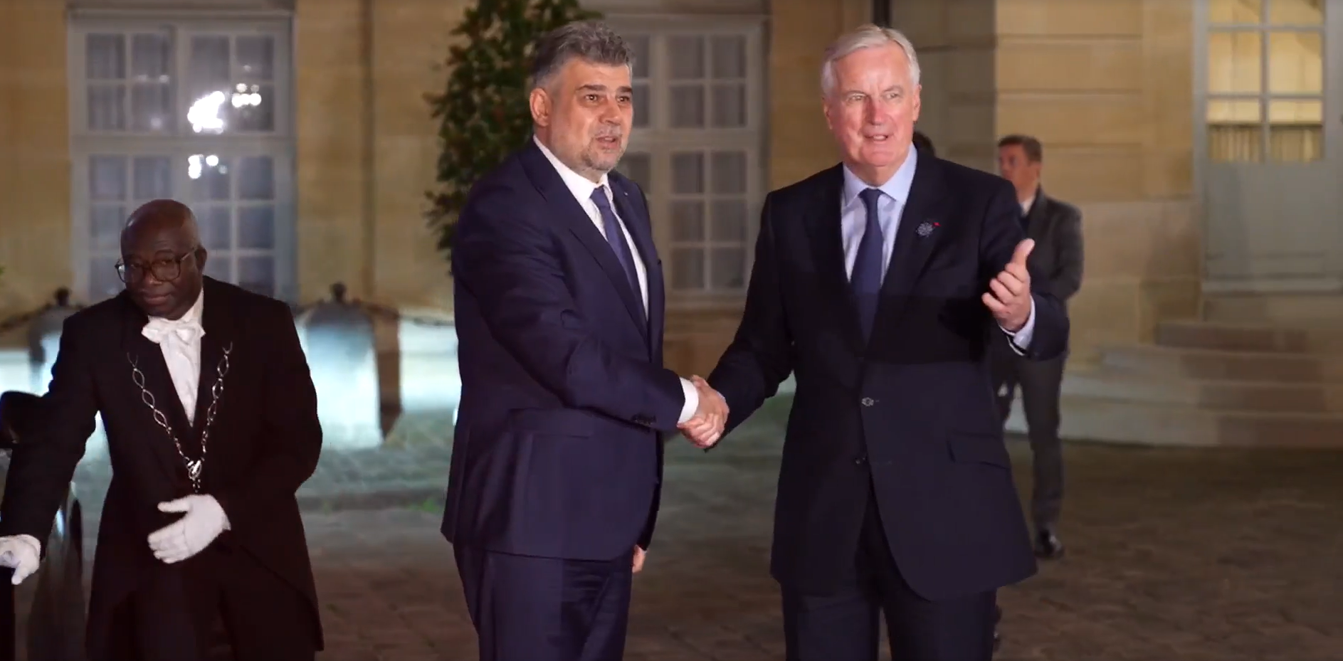 Marcel CIOLACU ia cina cu prim-ministrul Republicii Franceze, Michel Barnier, la Matignon