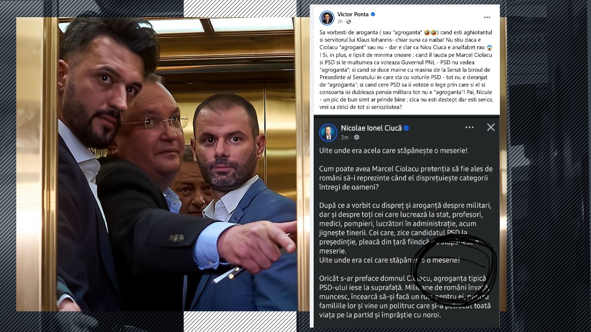 Să vorbești de aroganță când ești aghiotantul lui Iohannis