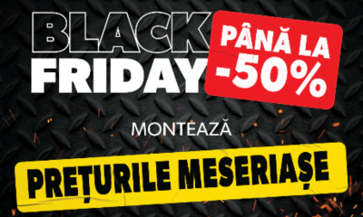 MatHaus anunță reduceri de până la 50% de Black Friday la materiale pentru construcții, renovări sau reparații.