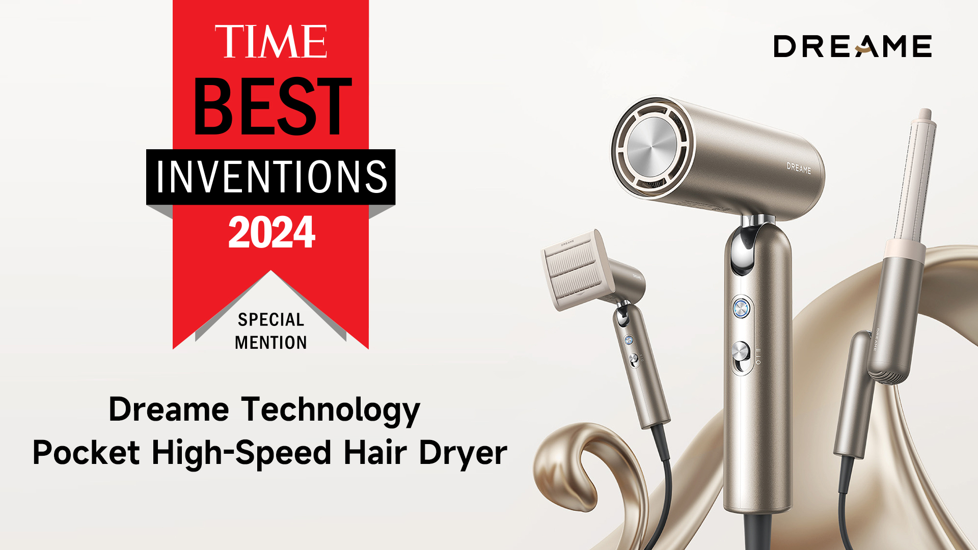 Uscătorul de păr Dreame Pocket, inclus în topul TIME al Celor mai Bune Invenții din 2024