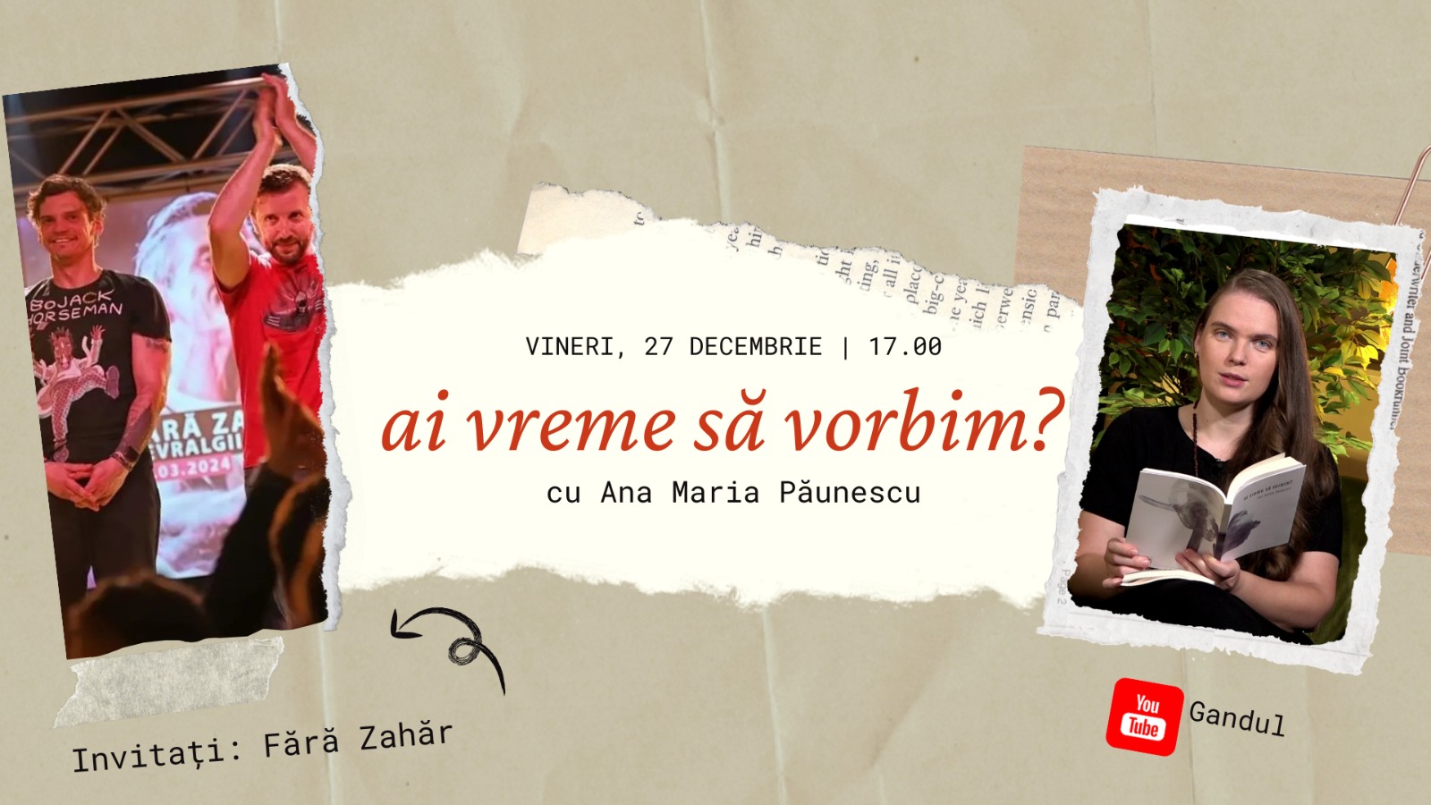 Ai vreme să vorbim? – cu Ana Maria Păunescu: Fără Zahăr, folk alternativ