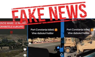 Avertisment MAPN, referitor la DEZINFORMĂRI, potrivit cărora granițele României se închid, iar tehnica militară e concentrată în portul Constanța