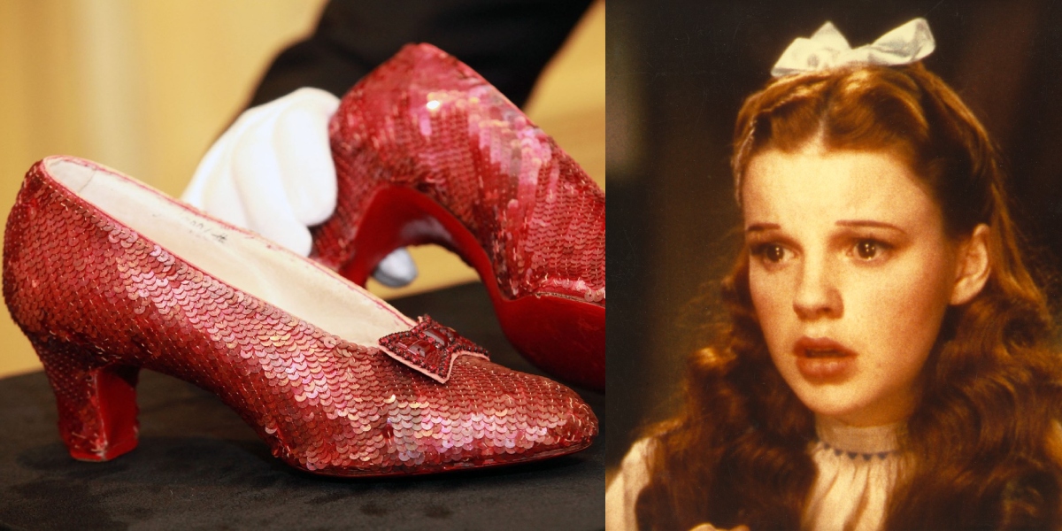 Celebrii pantofi roșii, purtați de Judy Garland în filmul „Vrăjitorul din Oz”, vânduți la licitație pentru o sumă RECORD