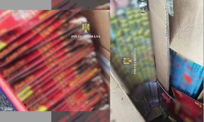 O jumătate de tonă de ARTIFICII și PETARDE a fost capturată de poliție în București