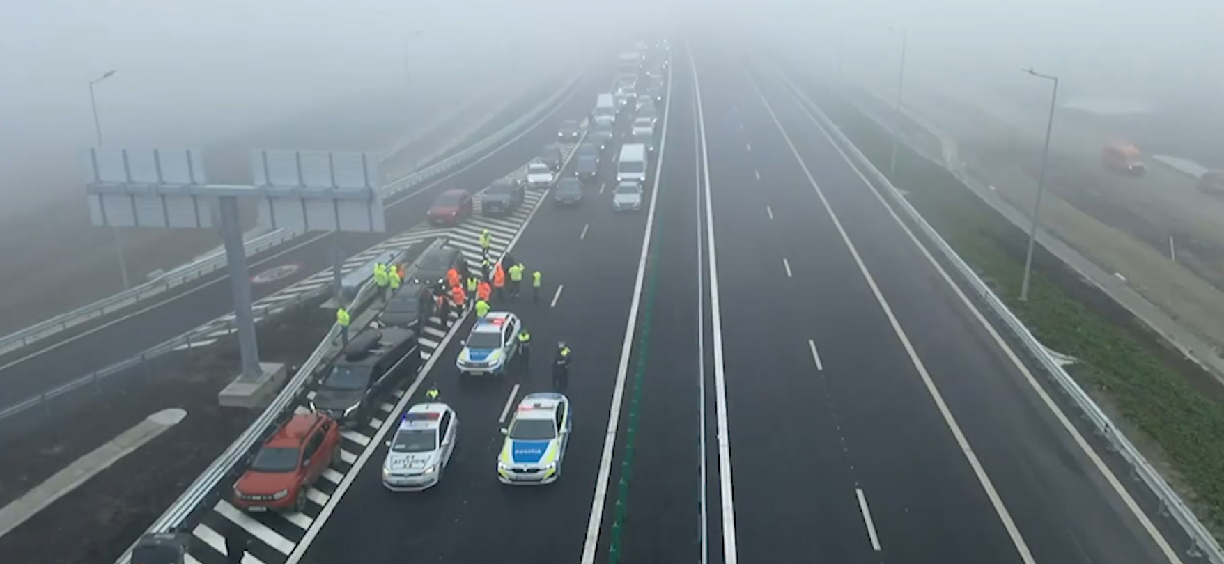 O treime din AUTOSTRADA MOOLDOVEI a fost finalizată. Segmentul Buzău-Focșani a fost deschis vineri