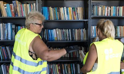 Cărți din gunoaie, cu valoare adăugată! Biblioteci amenajate de Eco Sud SA la Centrele de Management Integrat al Deșeurilor pe care le gestionează