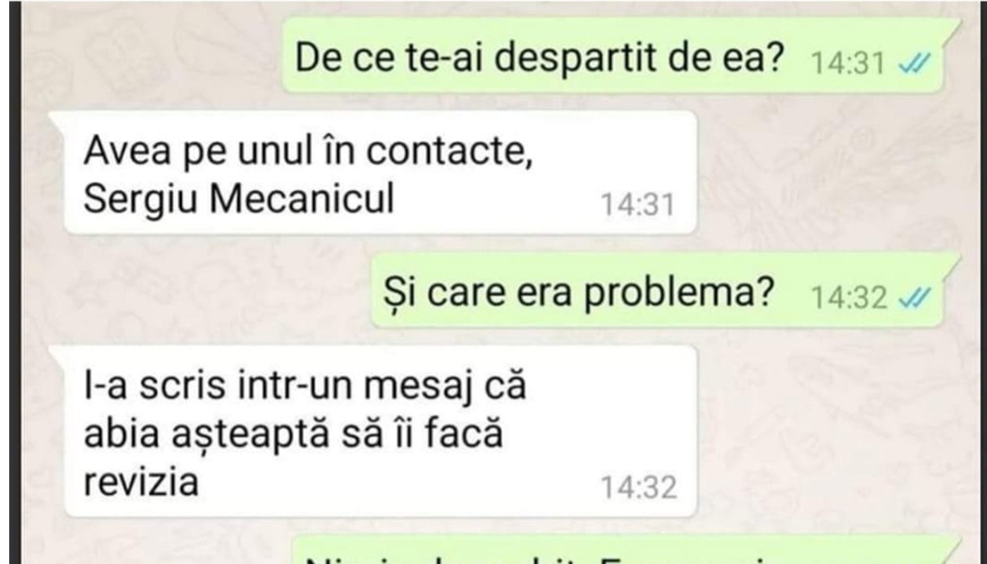 Bancul de joi | Nevasta infidelă și „Sergiu Mecanicul”