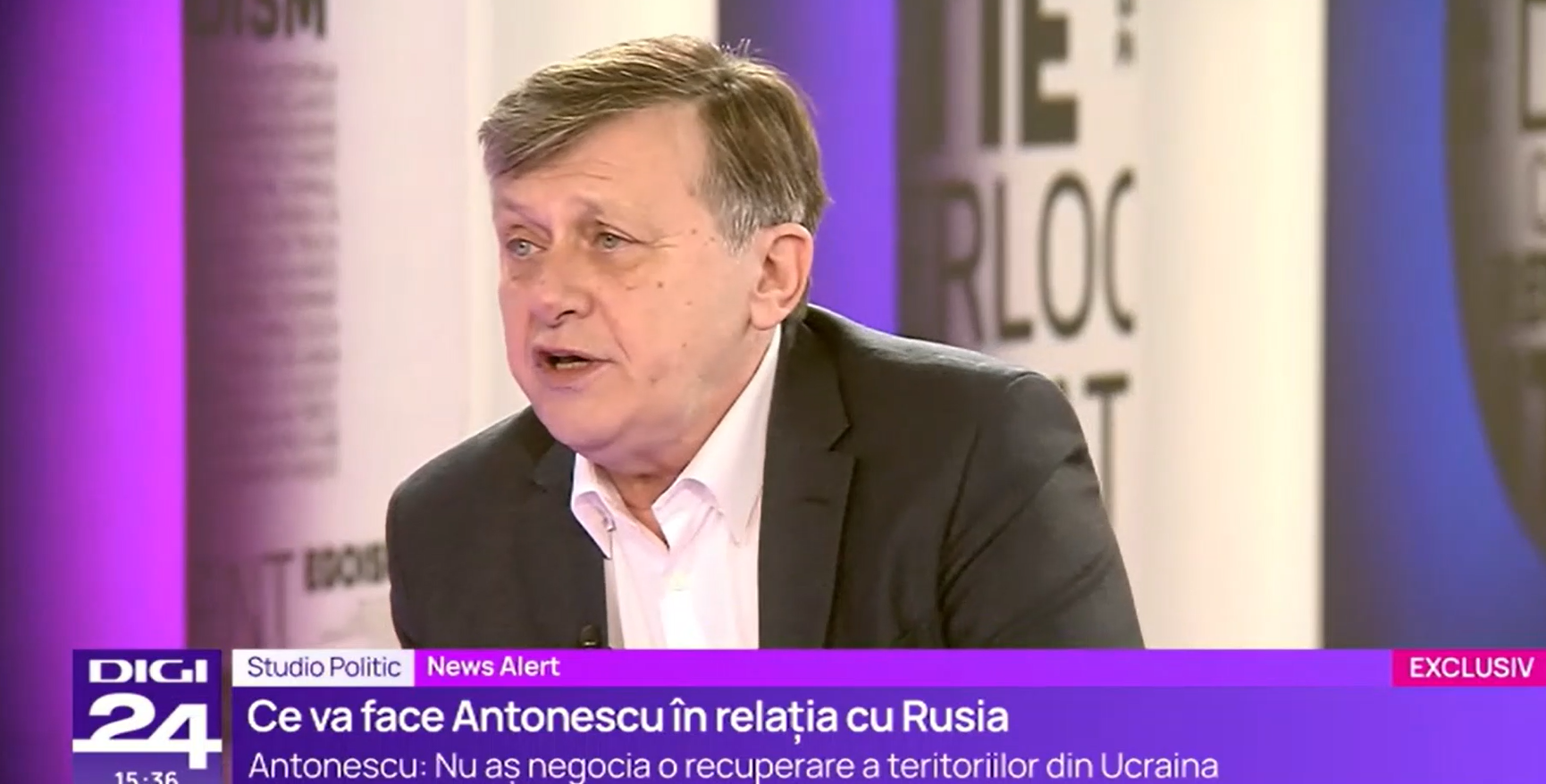 Crin ANTONESCU afirmă că Georgescu „face jocul Rusiei” / „Nu mai face geopolitică mare. A rămas cu prune, cu mere și cu FASOLICĂ”