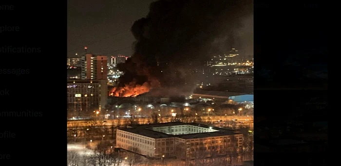 Incendiu devastator în Moscova. Flăcările au distrus un institut care are legături cu sectorul de apărare al Rusiei
