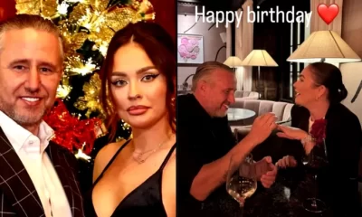 Laurenţiu Reghecampf a postat fotografii în care îi pune un inel pe deget Corinei Caciuc, chiar de ziua ei