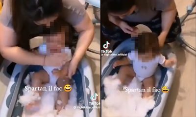 O femeie și-a băgat copilul în vârstă de un an într-o cadă cu zăpada. Aceasta este cercetată de Poliție