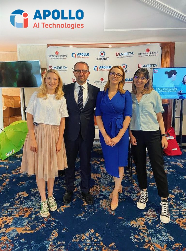 Prima abordare multidisciplinara a diabetului, folosind inteligenta artificiala: Parteneriat intre Apollo AI Technologies si Societatea Romana de Diabet, Nutritie si Boli Metabolice