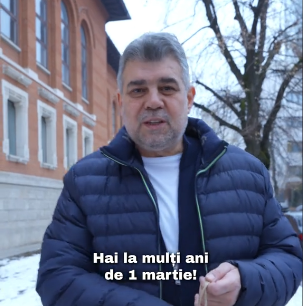 Marcel Ciolacu oferă mărțișoare „fetelor de la partid și de la Guvern” / Ce cadou special a primit PREMIERUL