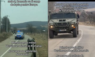 „Primul convoi militar ucrainean a intrat în România”. Anunțul MAI