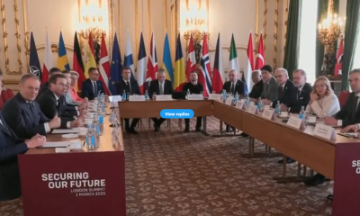 Volodimir Zelenski s-a întâlnit la Londra cu liderii europeni. Ilie Bolojan, așezat chiar lângă el