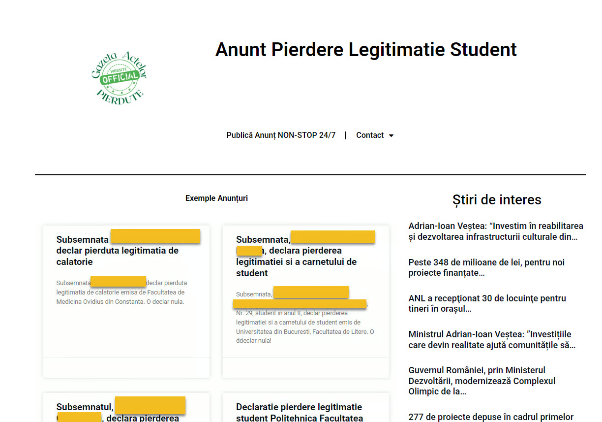 Importanța legitimației de student
