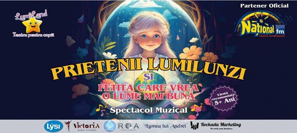 „Prietenii LumiLunzi și Fetița care vrea o lume mai bună”, spectacolul care inspiră copiii să viseze și să creadă în puterea lor „Prietenii LumiLunzi și Fetița care vrea o lume mai bună”, spectacolul care inspiră copiii să viseze și să creadă în puterea lor