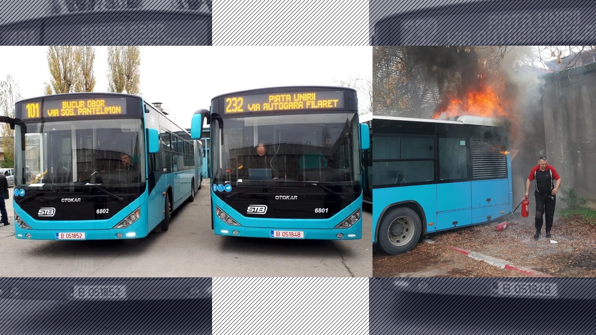 Ipoteză-șoc în cazul autobuzului Otokar care a luat foc în timp ce era parcat în autobază: „E posibil să fie și o mână CRIMINALĂ”