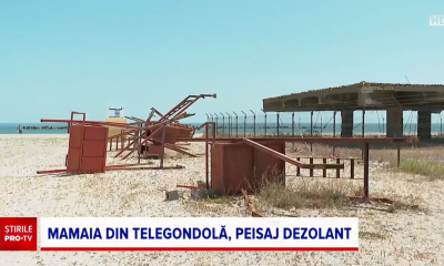 Cum arată Stațiunea Mamaia văzută de turiștii din întreaga lume care iau telegondola: Dezolantă, cu construcții în paragină și PLAJE neîngrijite