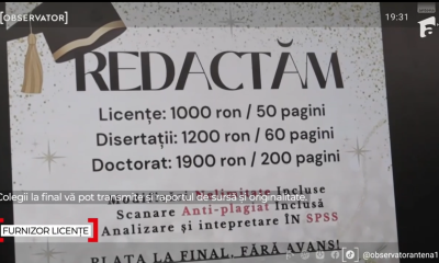 Lucrările de licență, scoase la vânzare la final de an universitar