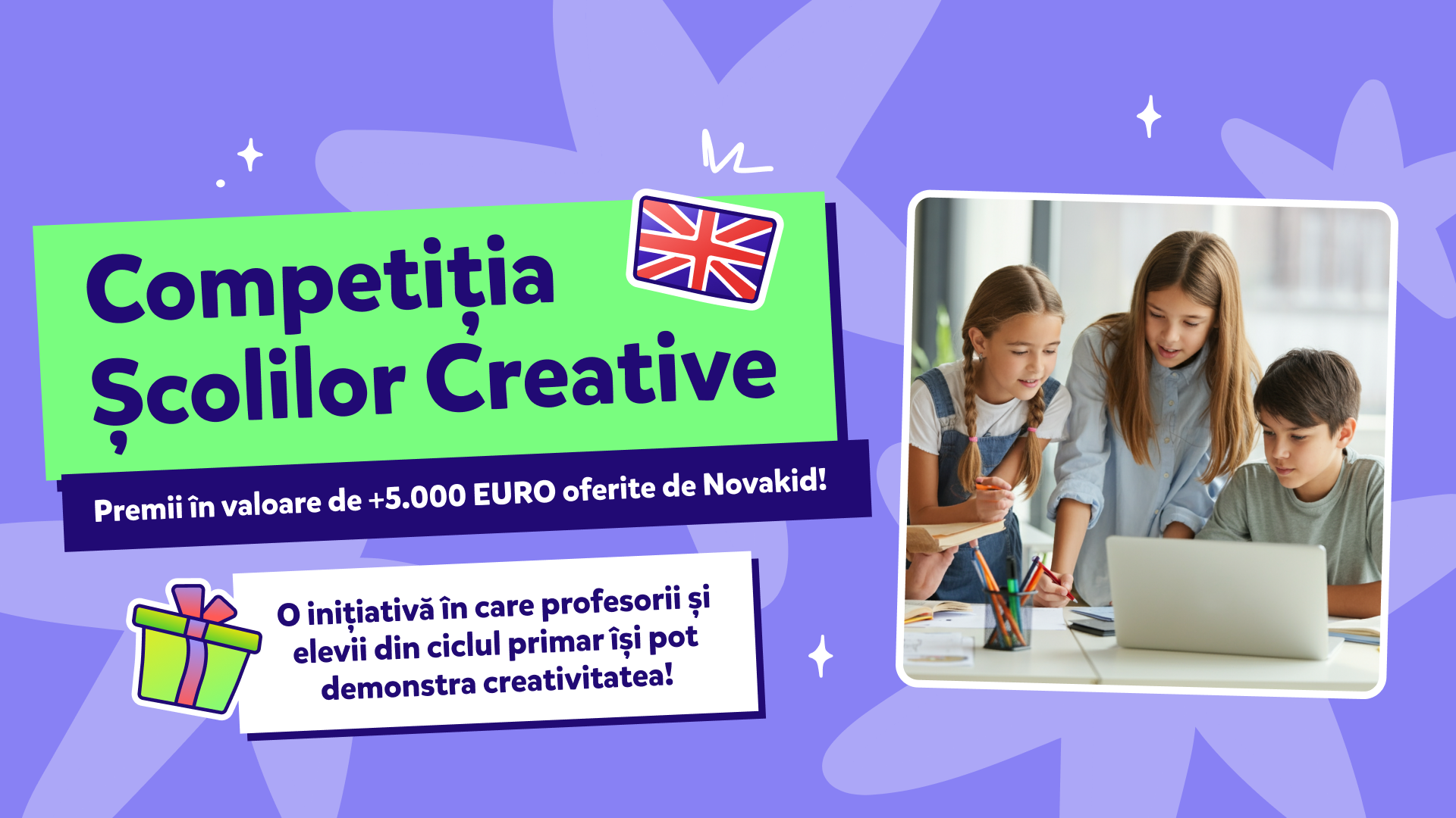 Competiția Școlilor Creative are acum un câștigător! Descoperă de la Novakid ce școală se va bucura de marele premiu Competiția Școlilor Creative are acum un câștigător! Descoperă de la Novakid ce școală se va bucura de marele premiu