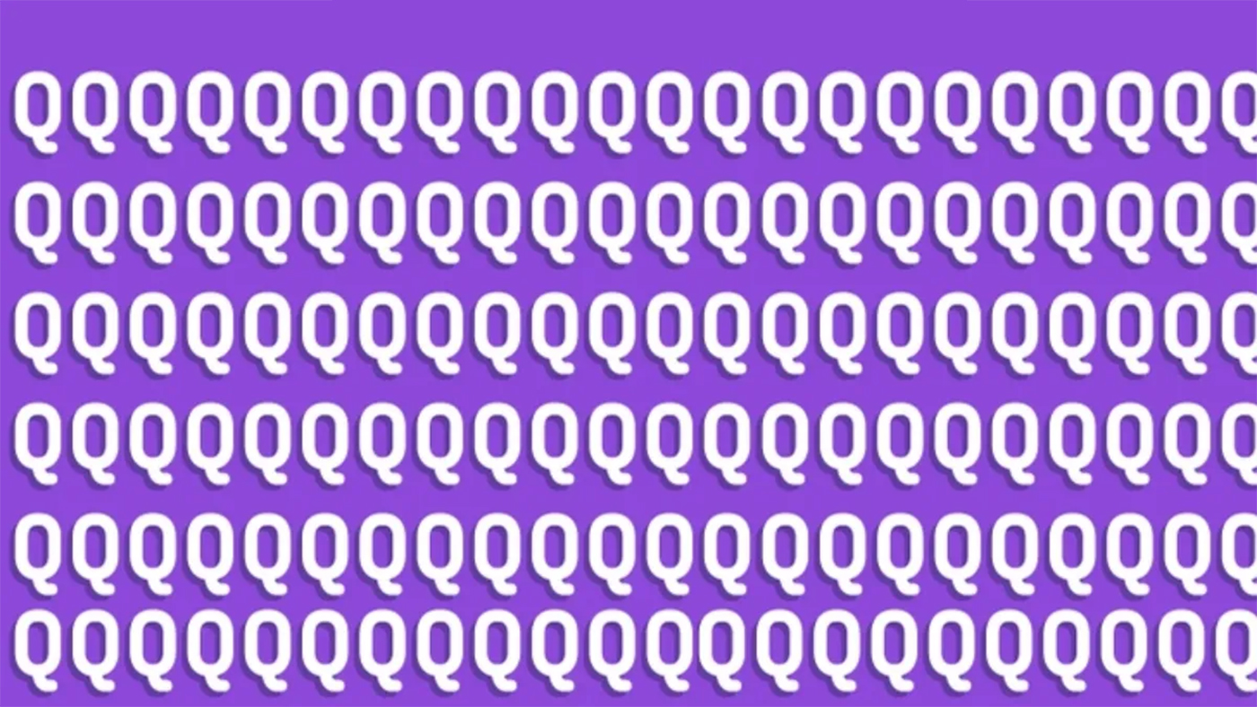 Test de inteligență | Printre literele „Q” din imagine, s-a ascuns un „O”. L-ați găsit?