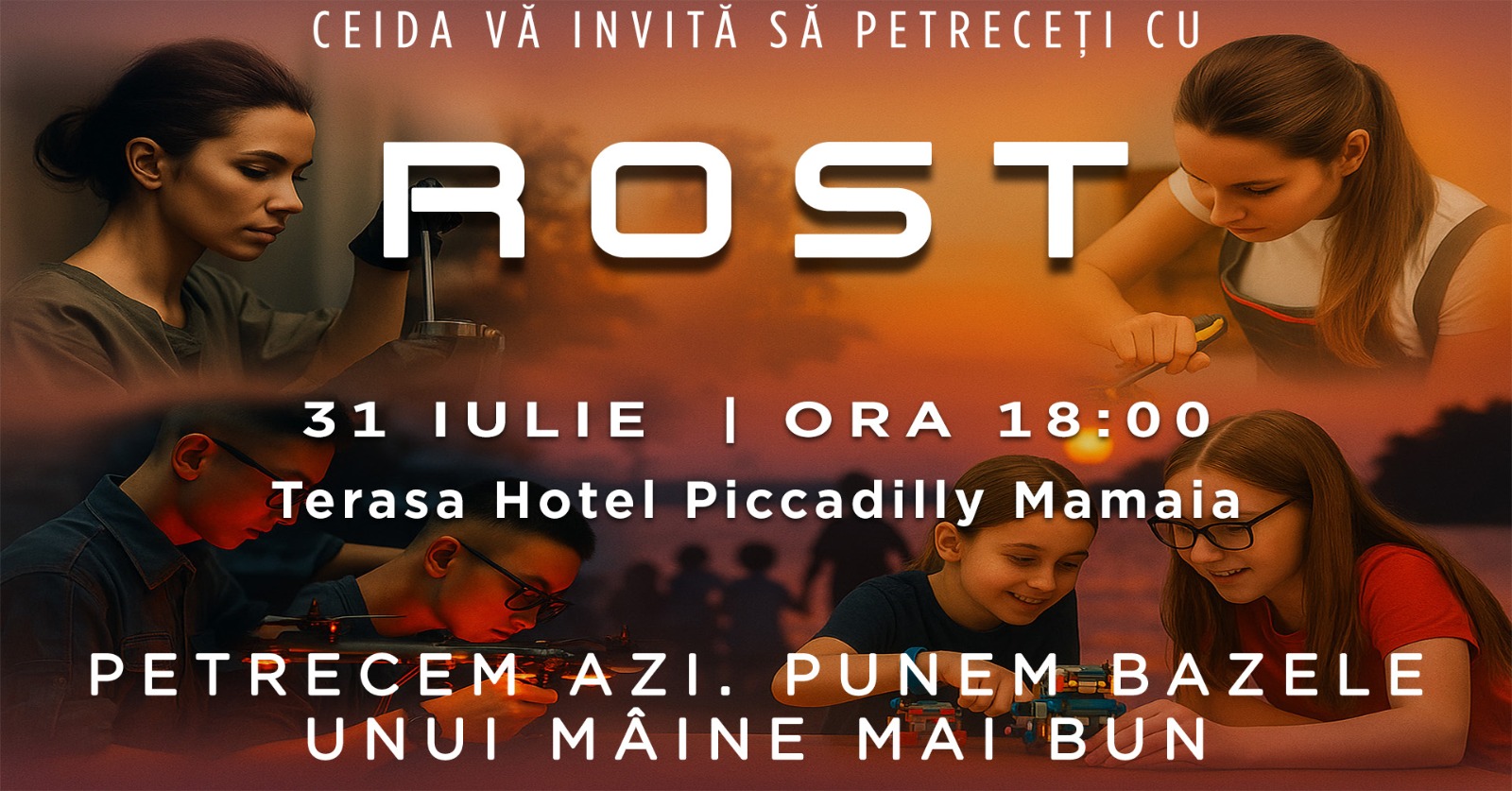 Eveniment caritabil în Constanța: ROST – Petrecem azi. Punem bazele unui mâine mai bun. CEIDA Energetic