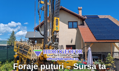 Hidrogeofor – Foraje puțuri în București și Ilfov, soluții rapide și durabile pentru acces la apă