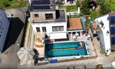 Un pensionar și-a construit o piscină în curte și este deschisă publicului pentru o taxă modică: „Nu a existat niciodată un astfel de proiect”