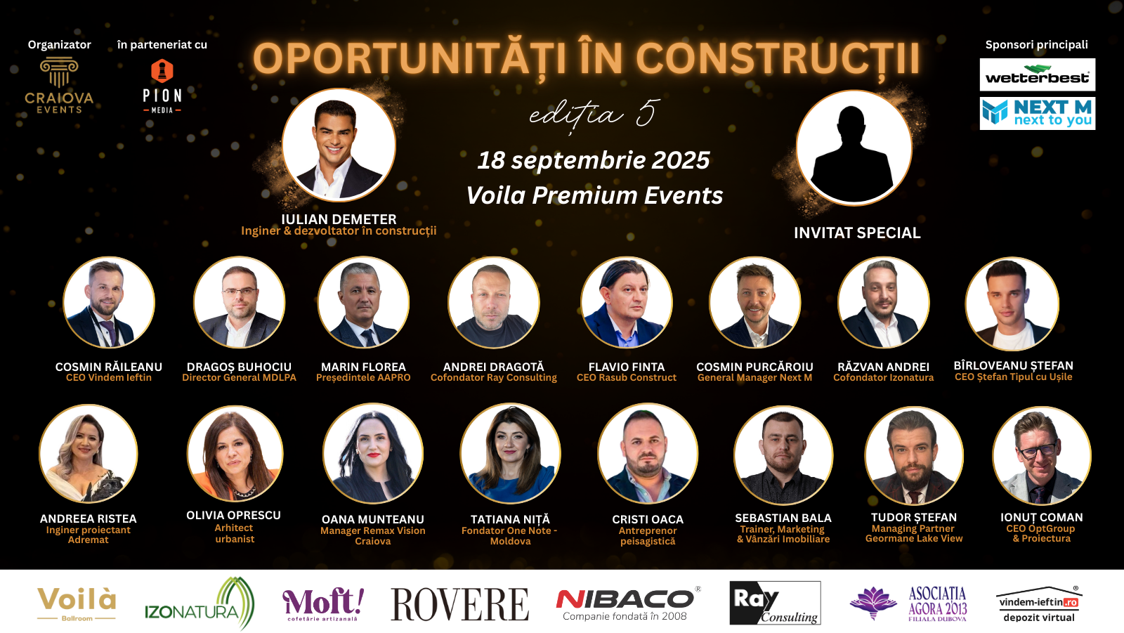 “Oportunități în Construcții” – Ediția a V-a reunește la Craiova liderii industriei imobiliare și a construcțiilor