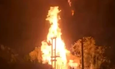 Incendiul din Amara a fost stins. Erupţia nu mai este vizibilă la gura puţului de forare