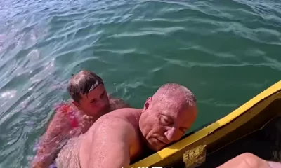 Momentul uluitor în care un turist a fost salvat de la înec: „Nu vă băgați în apă dacă nu știți să înotați. Felicitări salvamarilor!”
