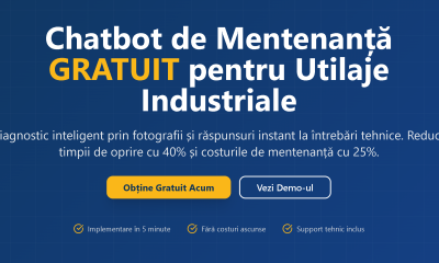 UZINEX lansează MaintenanceBot – primul chatbot gratuit de mentenanță pentru utilaje industriale