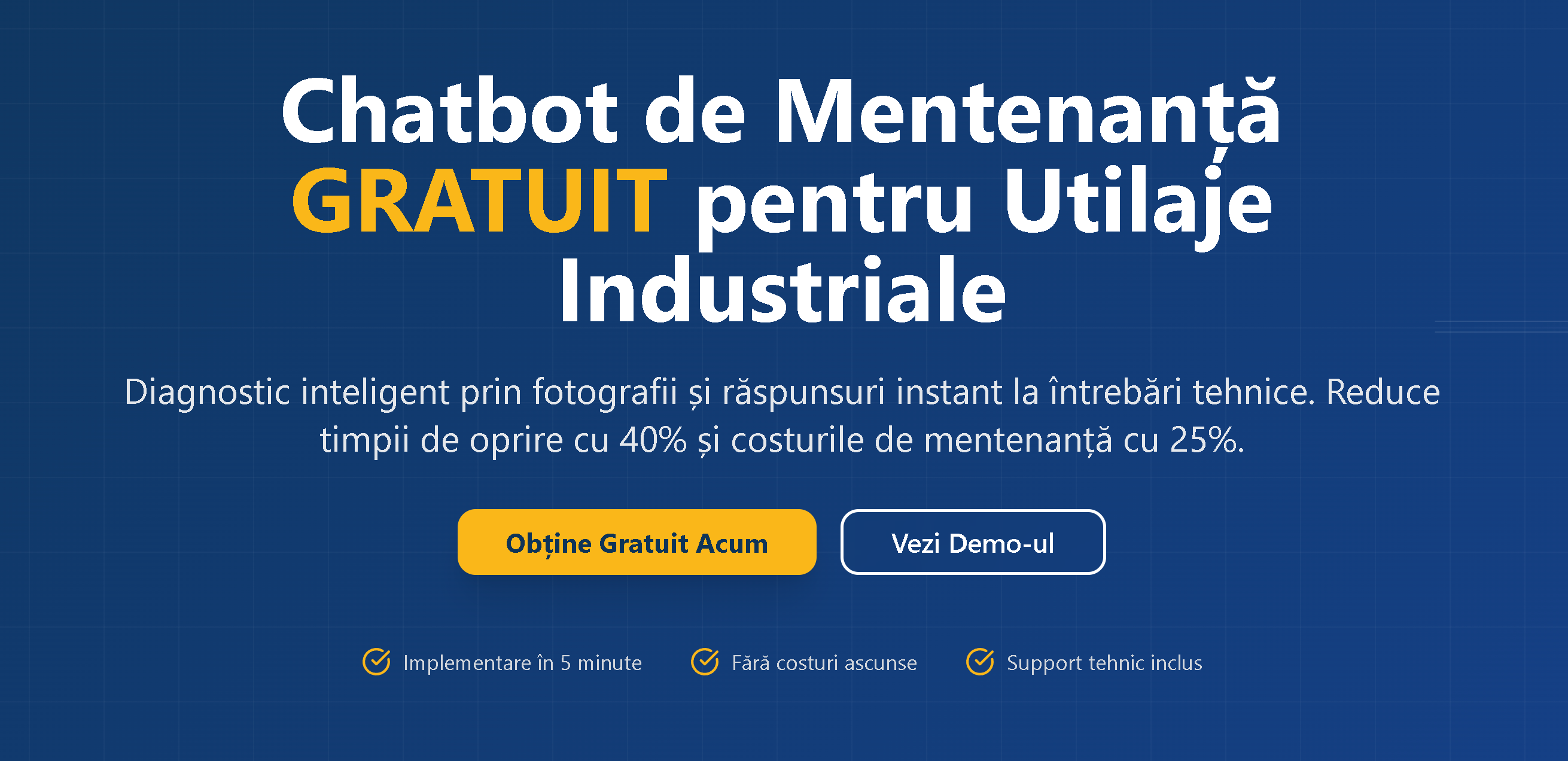 UZINEX lansează MaintenanceBot – primul chatbot gratuit de mentenanță pentru utilaje industriale