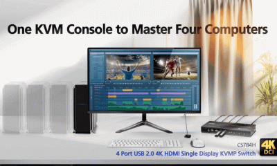 ATEN lansează CS784H: KVMP Switch USB 4K cu 4 porturi pentru birouri moderne și multitasking avansat