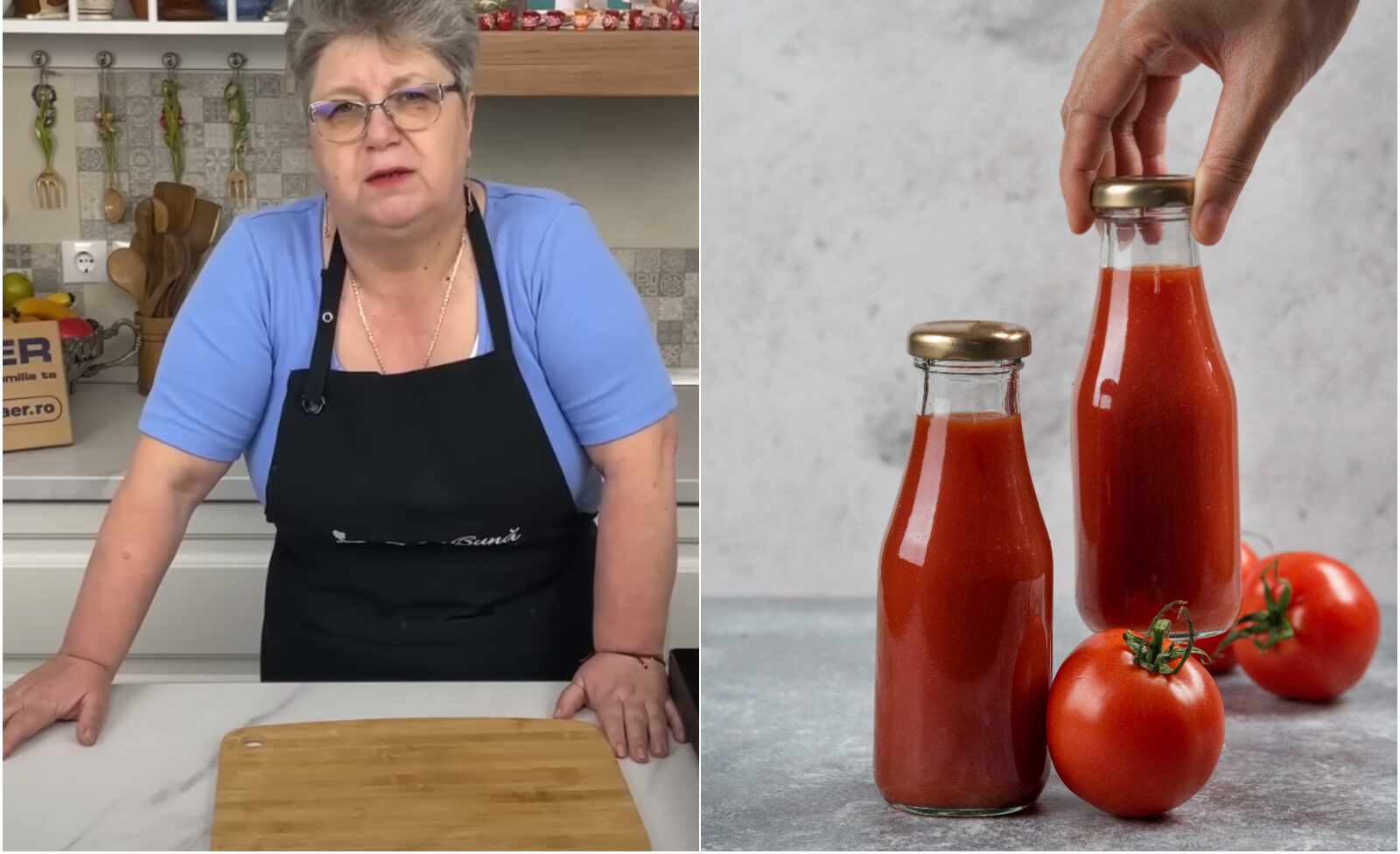 Cum să pregătești suc de roșii fără conservanți pentru iarnă. Gina Bradea dezvăluie secretul pentru un preparat fără E-uri
