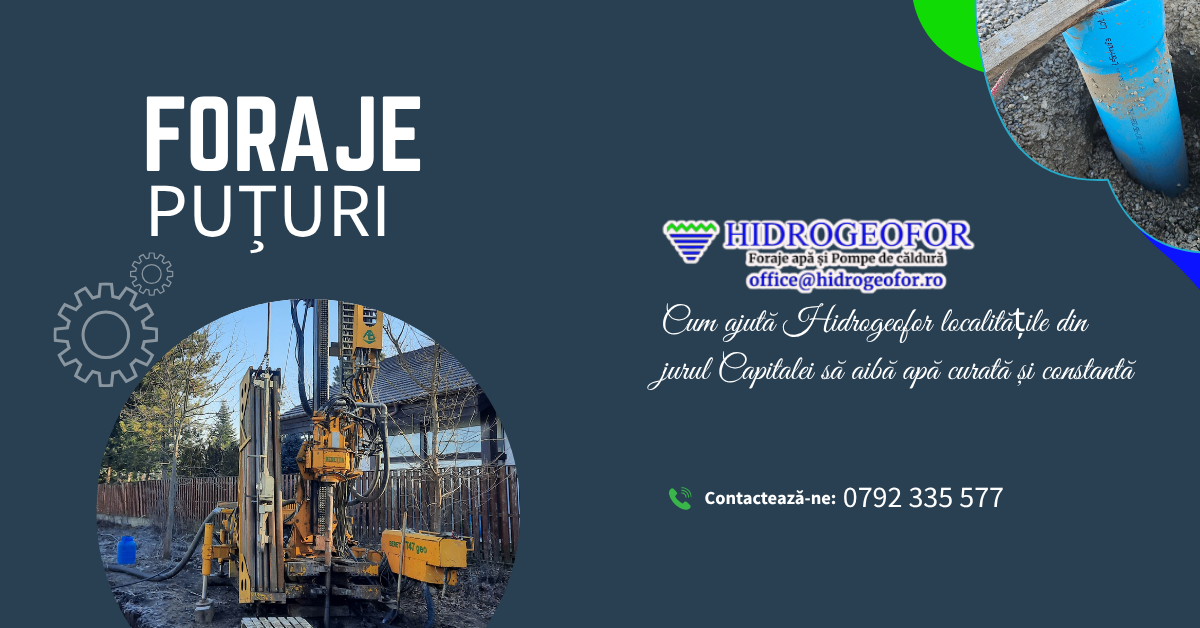 Cum ajută Hidrogeofor localitățile din jurul Capitalei să aibă apă curată și constantă