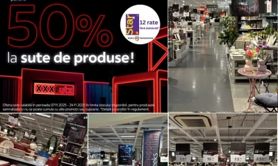 Black Friday 2025 „Bla-Bla Black Shopping Weeks” la XXXLutz: transformă-ți casa de sărbători cu piese spectaculoase și reduceri de până la 50%