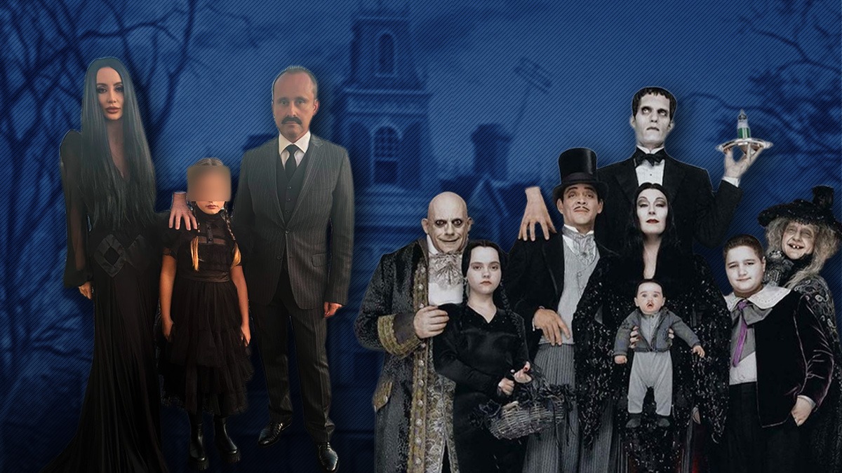 Familia Bușoi s-a costumat în familia Addams, de Halloween. Cum arată rudele politicianului