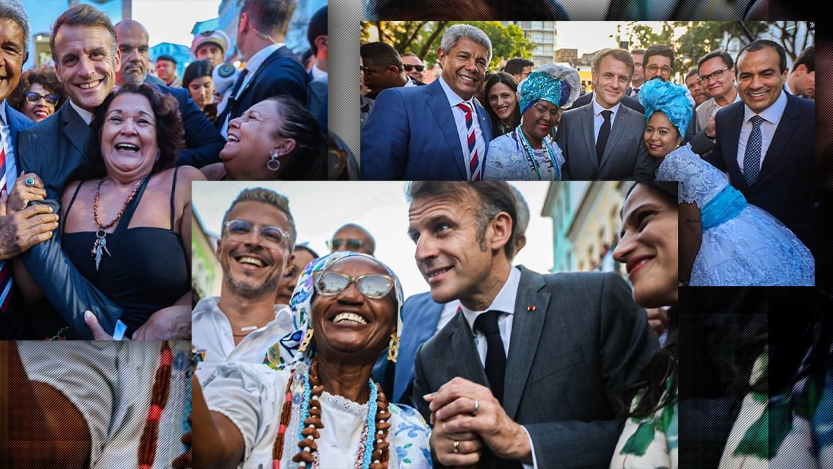 Macron a fost asaltat de fane în Brazilia. Admiratoarele i-au sărit în brațe, l-au sărutat și i-au cerut fotografii. Reacția liderului francez