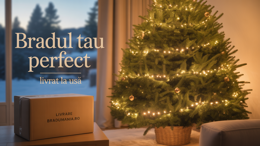 Brad Natural în Ghiveci 2025: Tradiția Vie Care Transformă Crăciunul în Amintire (și Apoi în Pădure)