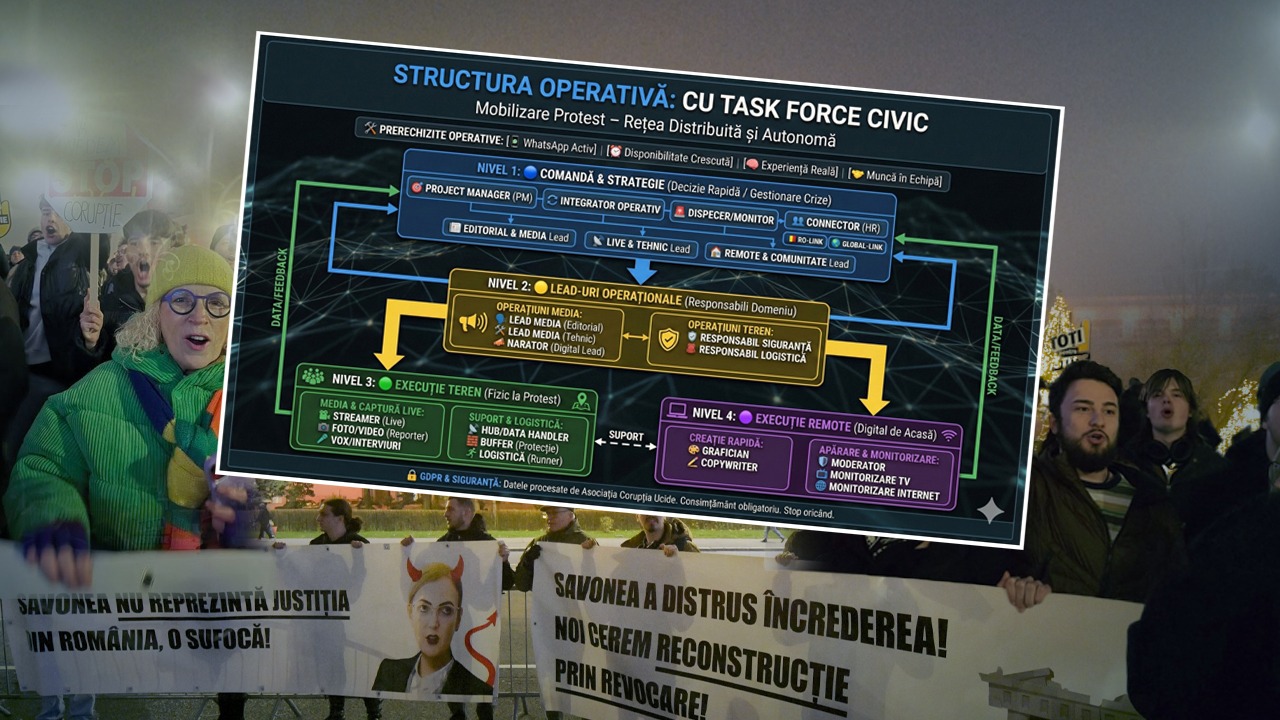 Corupția Ucide, principalul organizator al “protestelor spontane” pregătește și alte mișcări. Face recrutări pe Facebook pentru o “echipă operativă solidă”
