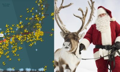 Sania lui Moș Crăciun a pornit în fabuloasa călătorie în jurul lumii. Primele opririi au fost Groenlanda și Noua Zeelandă