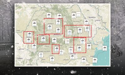 Gândul de Vreme | Lapovița și ninsoarea cuprind cea mai mare parte a României. ANM, pentru Gândul: „Condiții semnificative de polei”