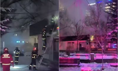 Incendiu în Pipera. A ars patiseria din apropierea stației de metrou