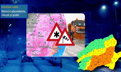 ANM a transmis date de ultima oră despre vreme, în exclusivitate pentru Gândul. Cod portocaliu de viscol și ninsori abundente, valabil până mâine