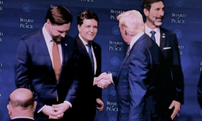 Nicușor Dan a publicat o poză „oficială” cu Donald Trump, de fapt o captură foto a ecranului unui televizor care transmite live evenimentul