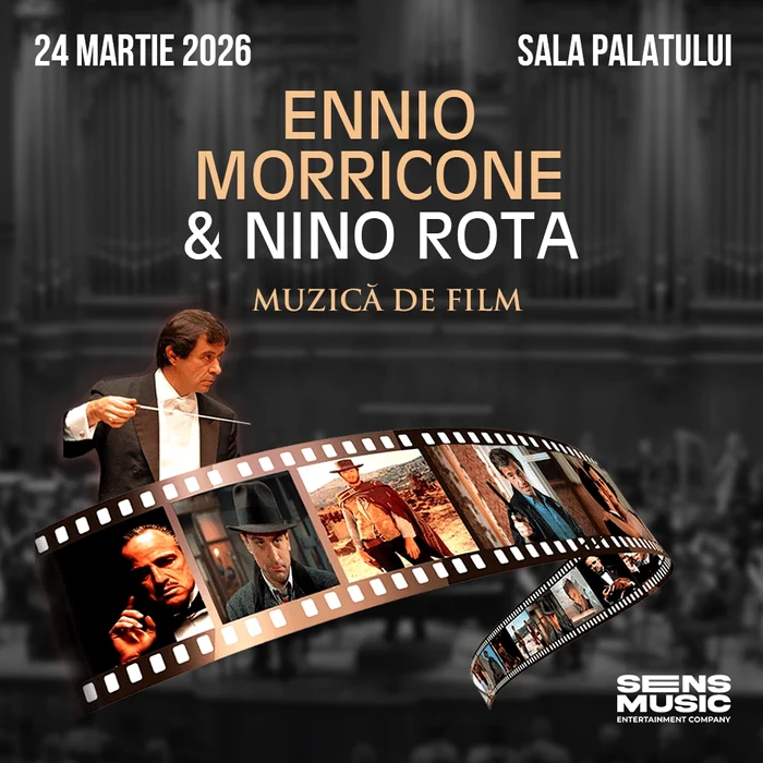 Muzica filmelor legendare ajunge la București. Concert dedicat lui Ennio Morricone și Nino Rota la Sala Palatului