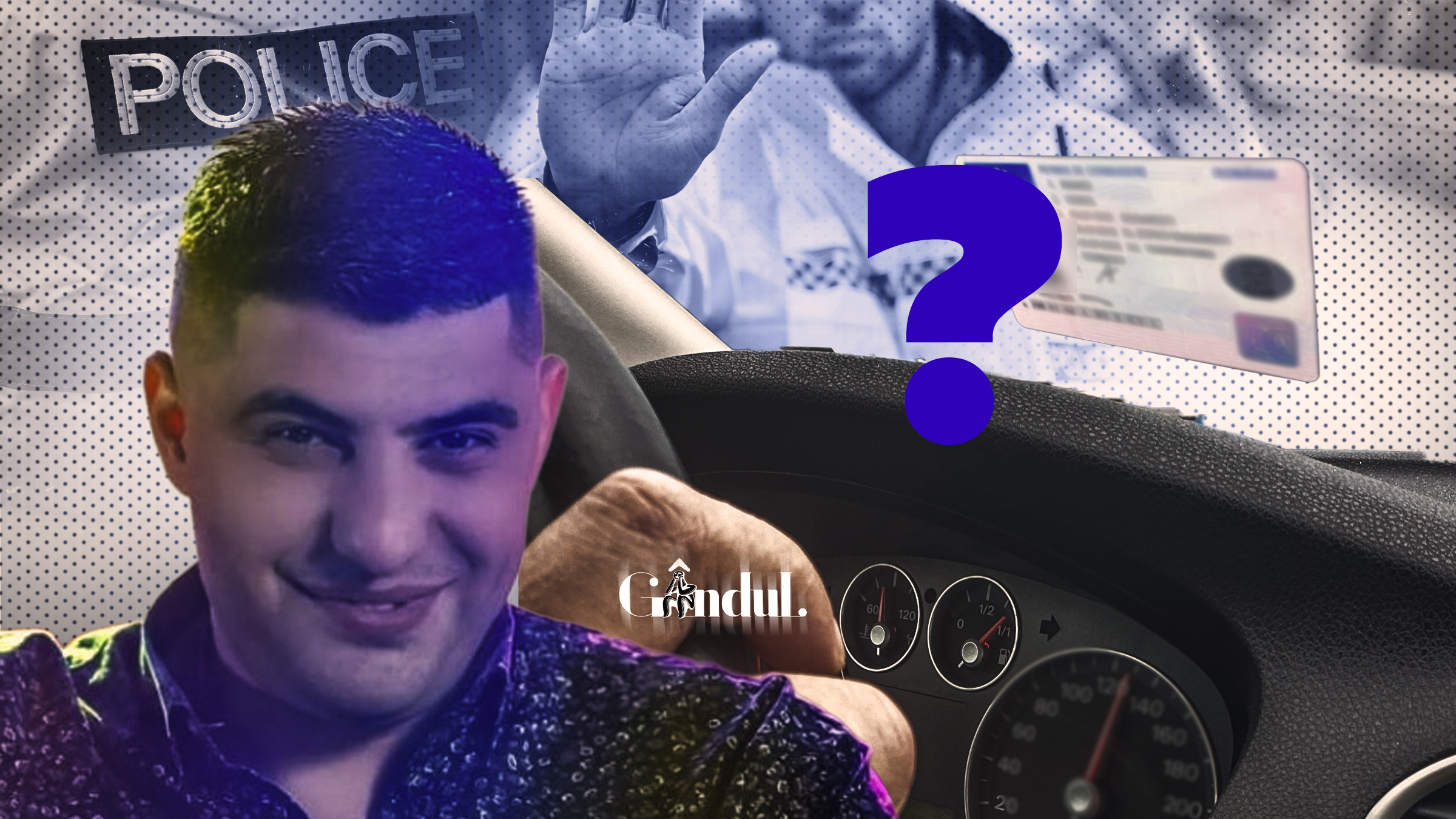 Nicolae Guță J, prins fără permis la volanul unei mașini fără RCA. Alcool, zero, droguri da