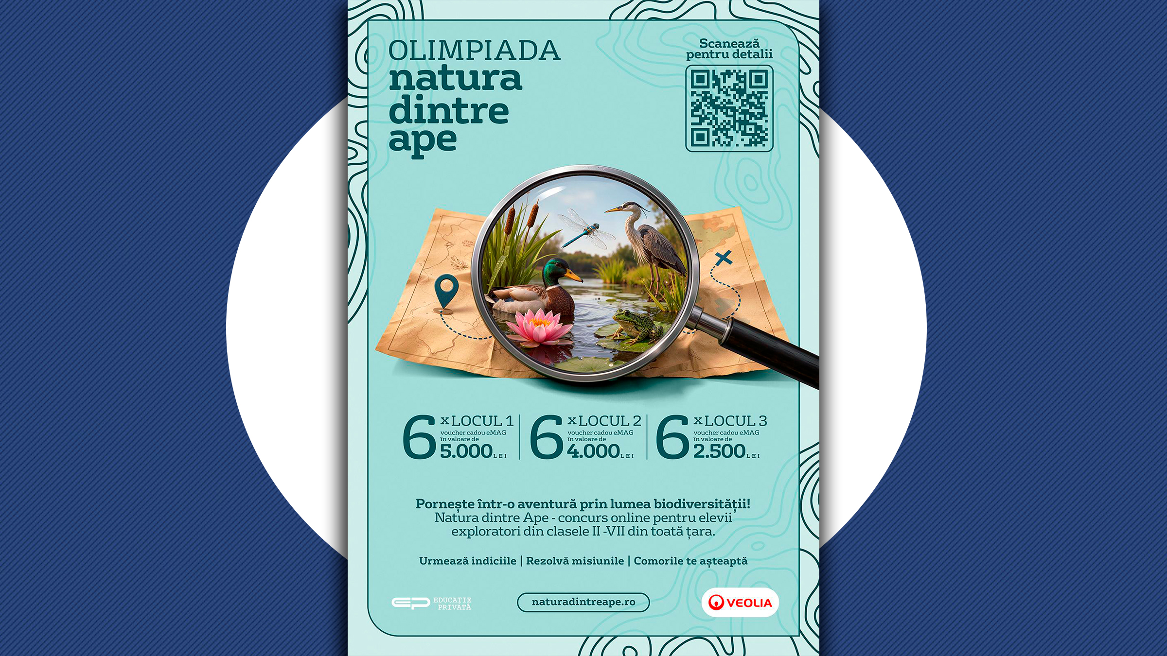 Veolia România continuă Olimpiada de Biodiversitate „Natura dintre Ape”, la nivel național